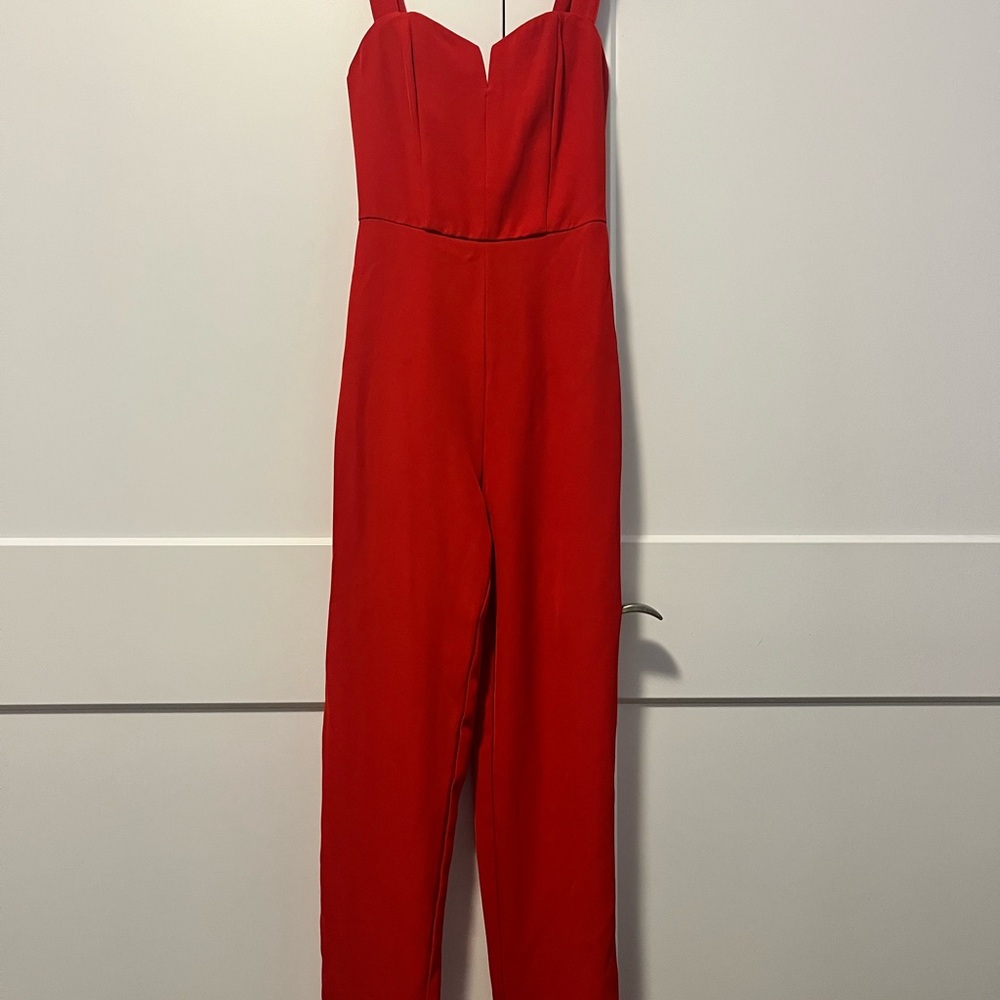 H&M Vibrant Red Jumpsuit